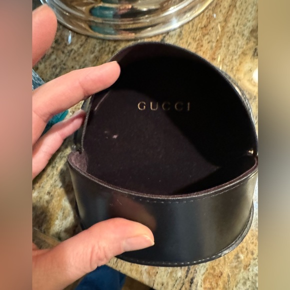 Beautiful brown gradient rimless Gucci sunglasses! with leather case - Picture 12 of 13